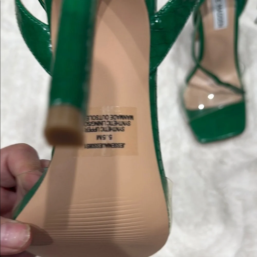 Steve Madden Green Strappy Heels
